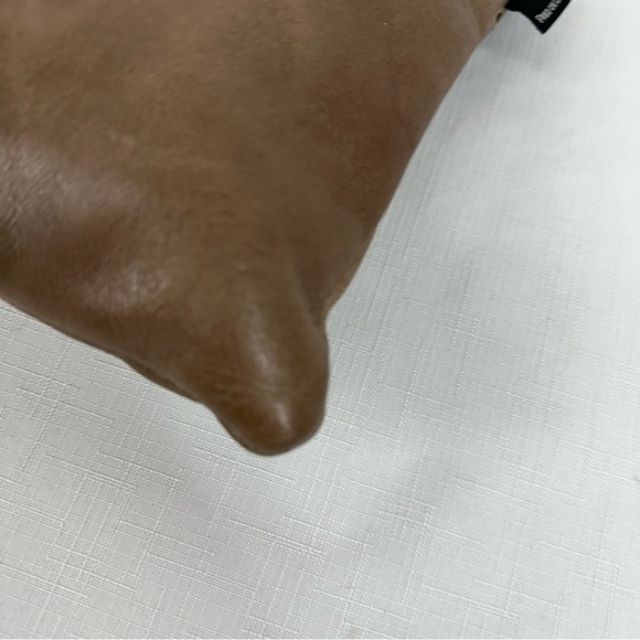 Fred De La Bretoniere Brown Distressed Leather Crossbody Bag Purse - Picture 9 of 17